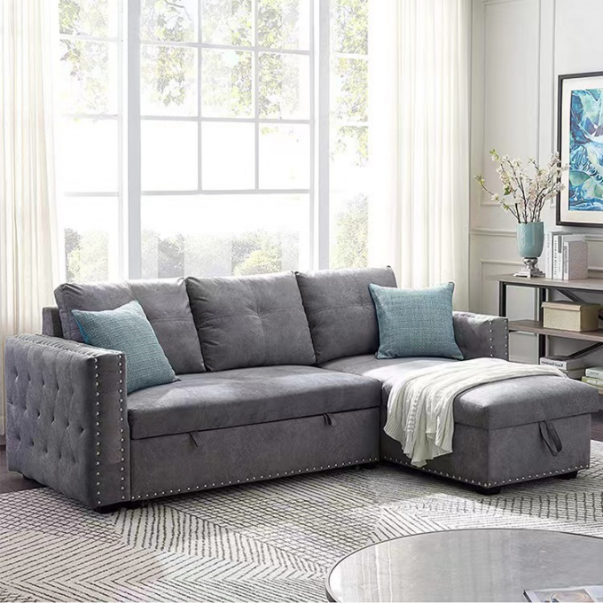 Hotel Custom Sofa Bed Foldable Multifunctional Telescopic 2 In 1 Couch Bed 0