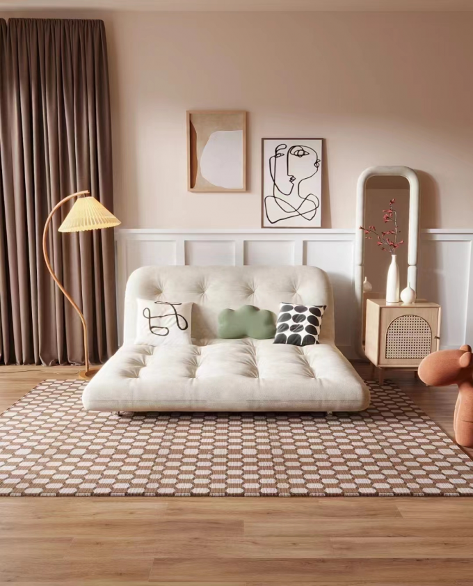 Comfortable Fabric Custom Sofa Bed Hotel Living Room Sofa Bed 0