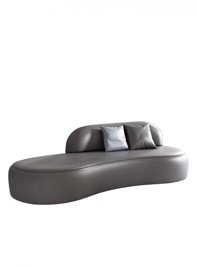 Italian Leather Hotel Custom Sofa Bed Tail Stool Long Bench Sofa Door Entry 1