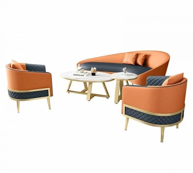 Hotel Restaurant Modern Curved Sectional Sofa Custom 0