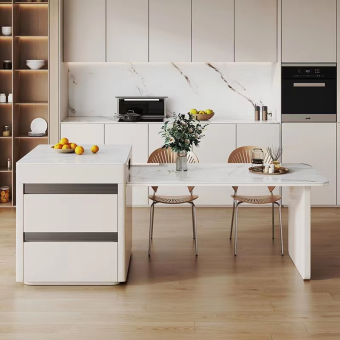 Rock Plate Hotel Restaurant Furniture Creative Dining Table Set 0