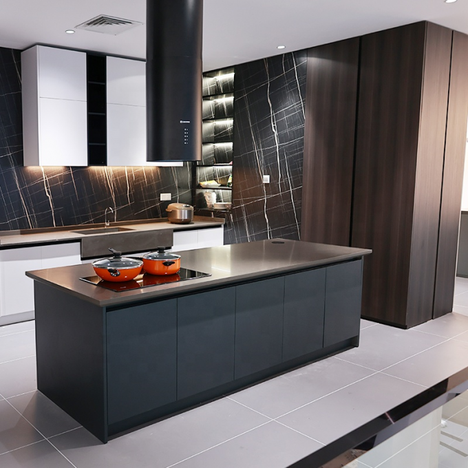 304  Stainless Steel Hotel Furniture Integral Hotel Kitchen Cabinets 1