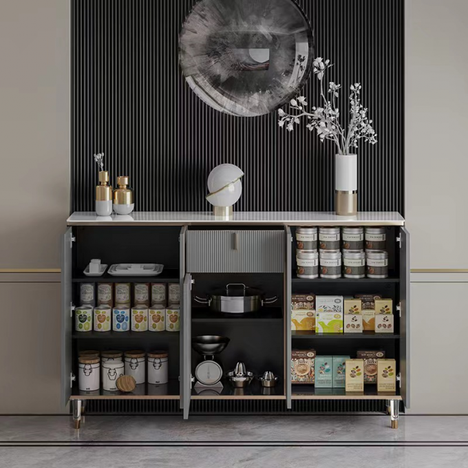 Modern Modern Light Wood Sideboard Hotel Luxury Sideboard Buffet 0