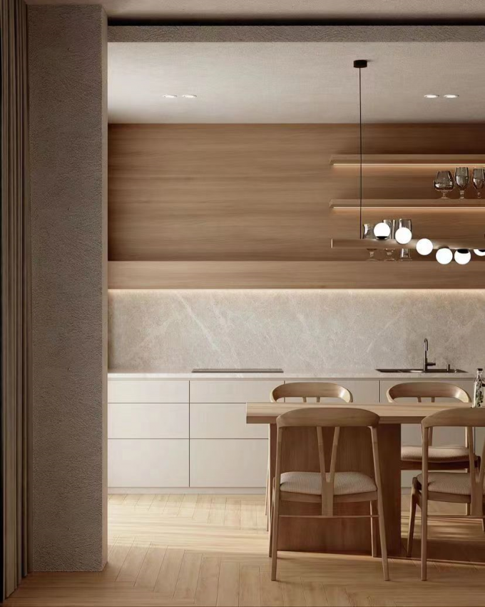 Modern Luxury Wine Cabinet Dining Side Cabinet Hotel Restaurant Cabinet 1