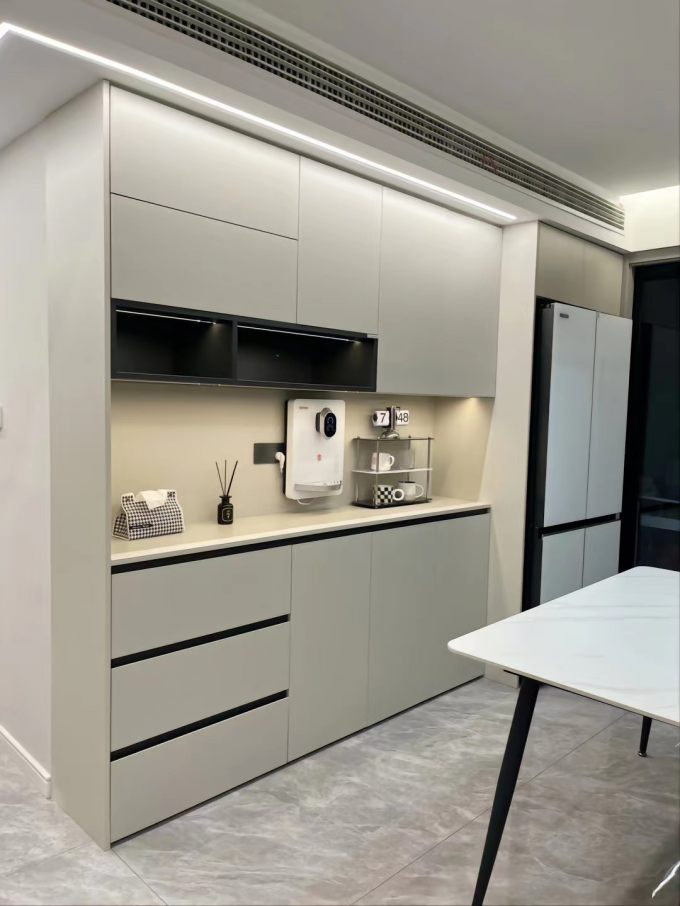 Integrated Wall Embedded Refrigerator Cabinet  office sideboard cabinet 0