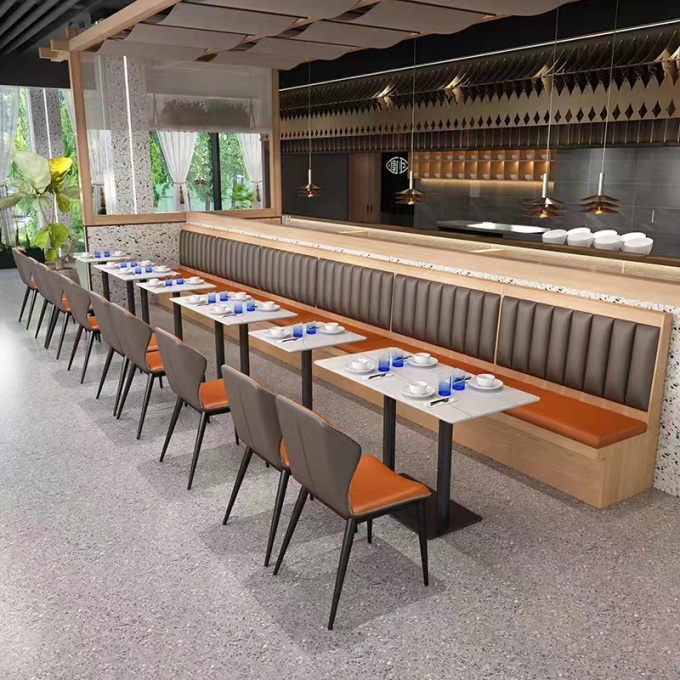 Cassette Hotel Restaurant Furniture Sofa Modern Contemporary Banquette Seating 1