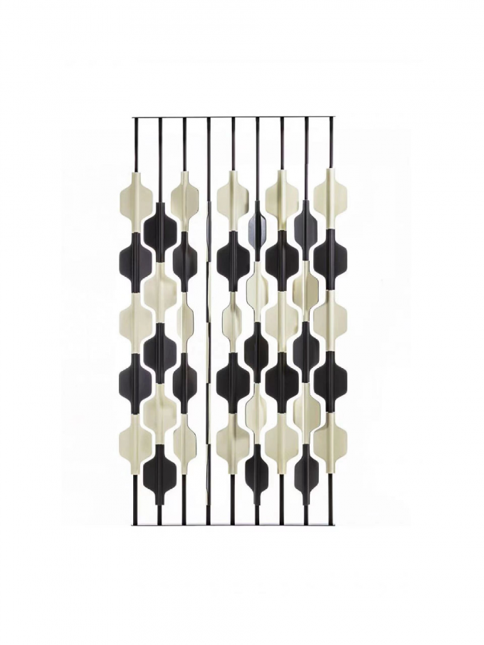 Modern Colorful Stainless Steel Hotel Furniture Metal Hotel Lobby Room Partition Screen 0