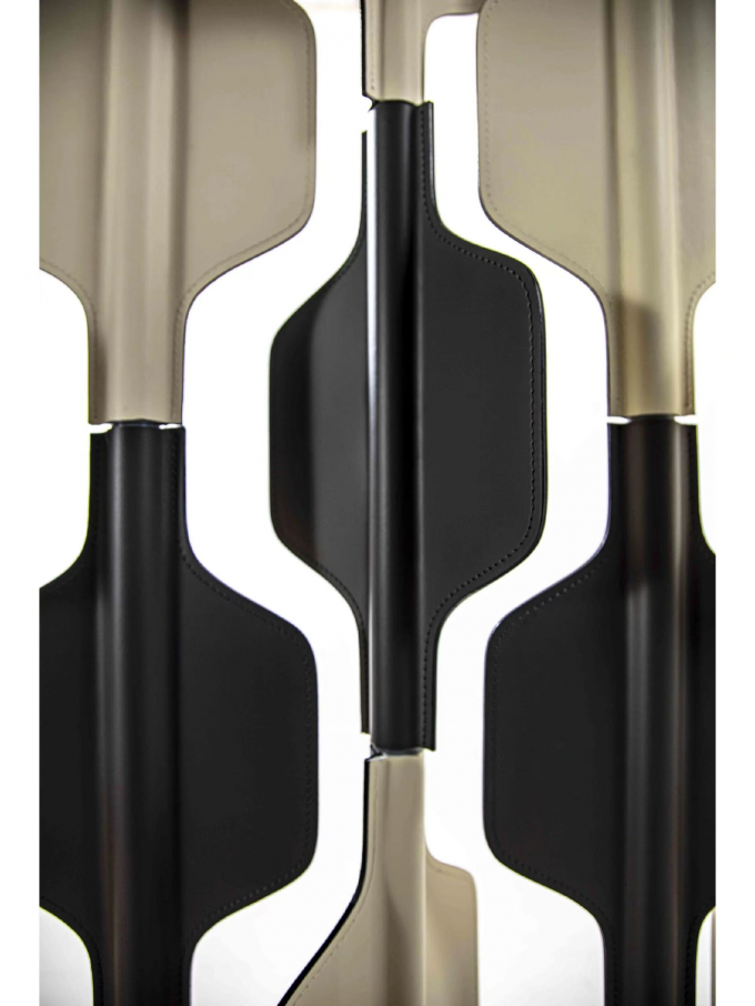 Modern Colorful Stainless Steel Hotel Furniture Metal Hotel Lobby Room Partition Screen 1