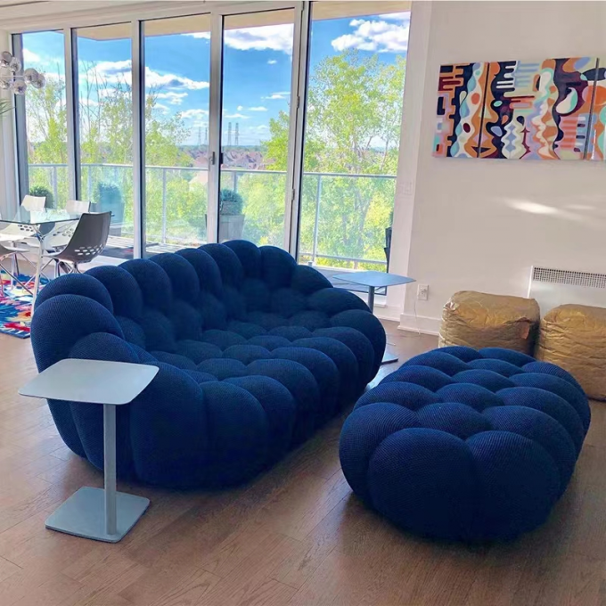 Luxury French Hotel Room Sofa Bubble Pumpkin Sofa 4
