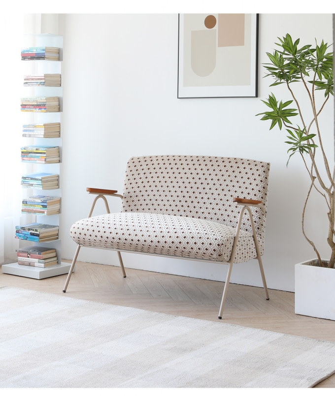 Literary Star Spot Velvet Accent Chair Hotel Home Coffee Shop Fabric Dining Chairs 2