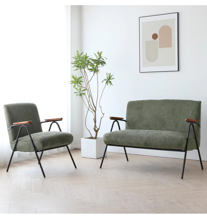 Literary Star Spot Velvet Accent Chair Hotel Home Coffee Shop Fabric Dining Chairs 3