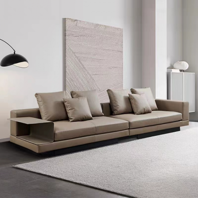 Italian Minimalist Luxury Hotel Furniture Corner Living Room Large Sofa 1