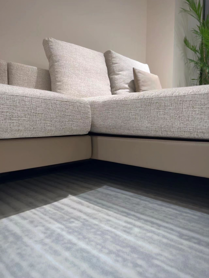 Italian Minimalist Luxury Hotel Furniture Corner Living Room Large Sofa 2