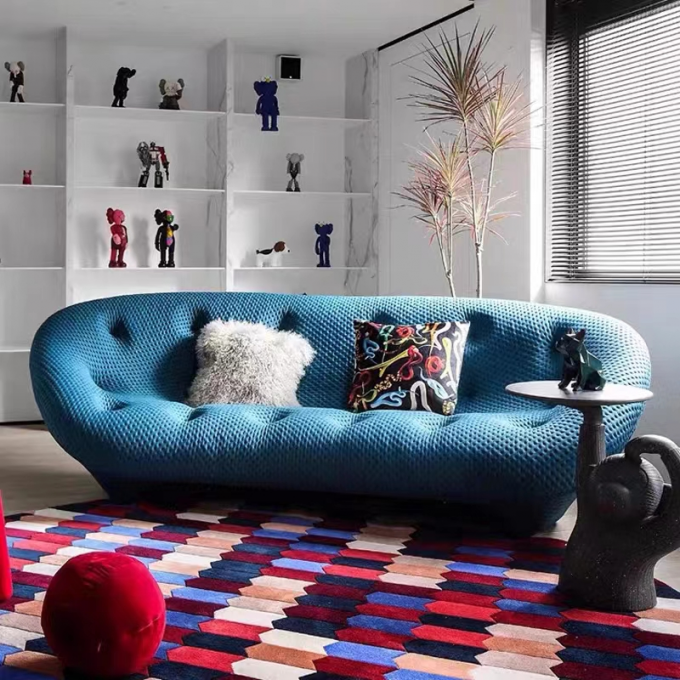 Luxury Modern Curved Sofa Italian Modern Hotel Furniture Home 0