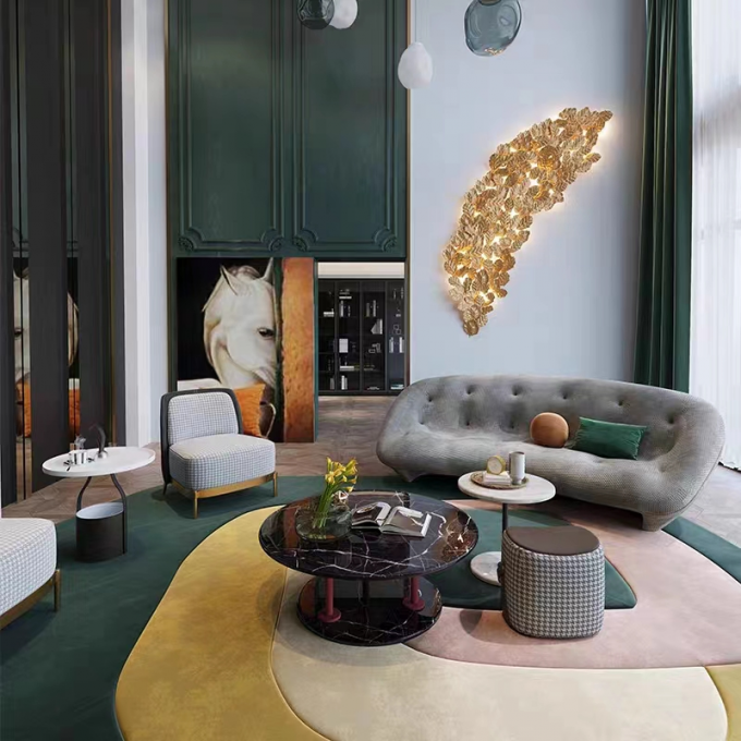 Luxury Modern Curved Sofa Italian Modern Hotel Furniture Home 1