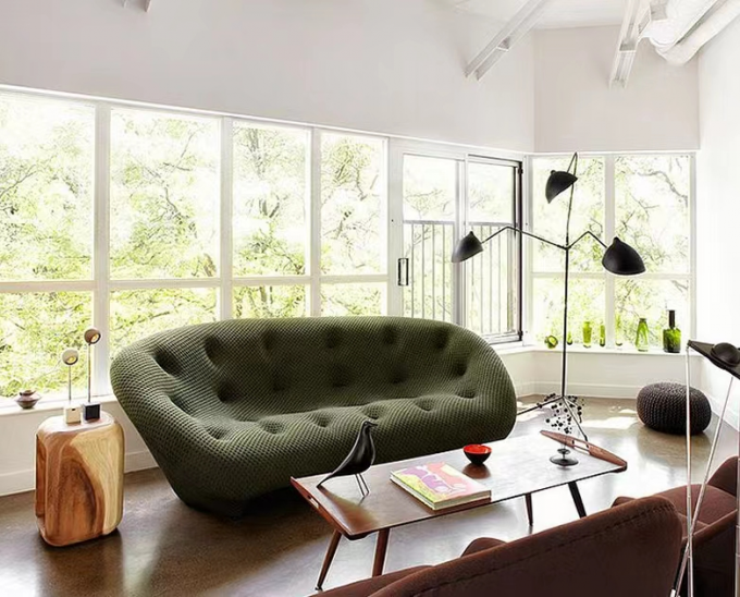 Luxury Modern Curved Sofa Italian Modern Hotel Furniture Home 3