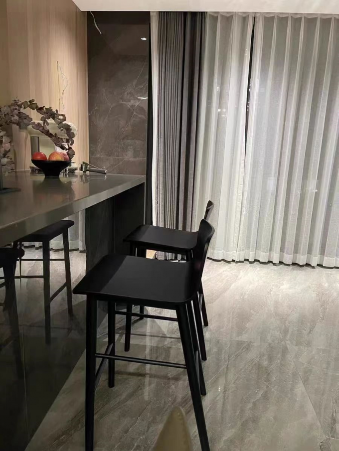 Modern Hotel Coffee Table Coffee Chair Solid Wood High Stool 3