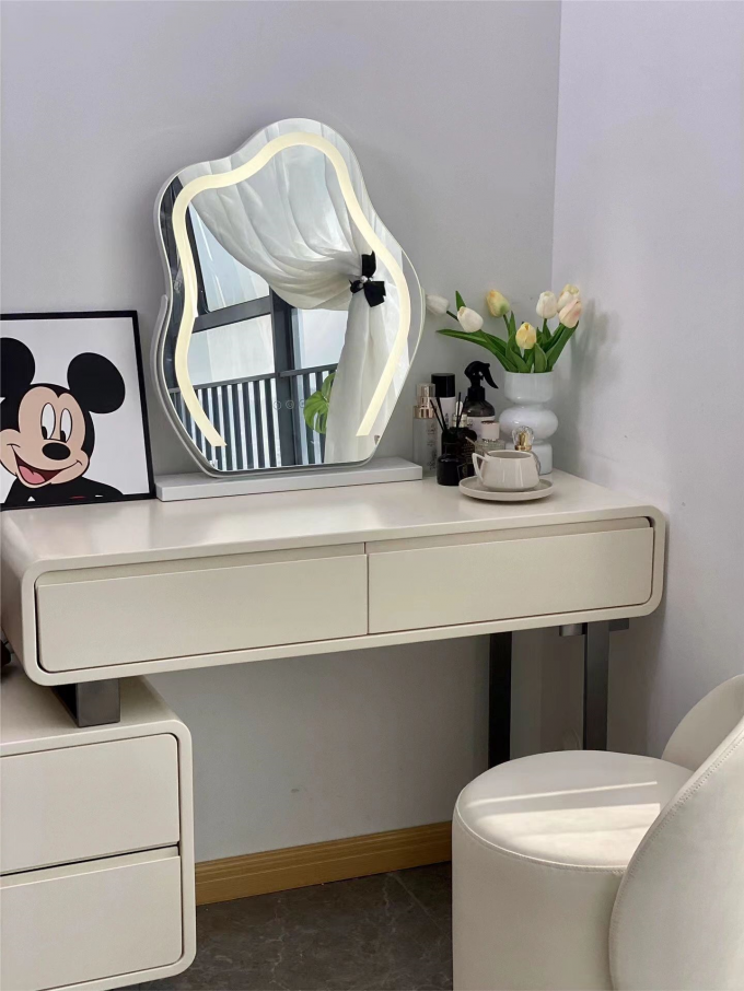 Rock Plate Modern Makeup Table Luxury Dressing Table With Drawers Hotel Bedroom 1