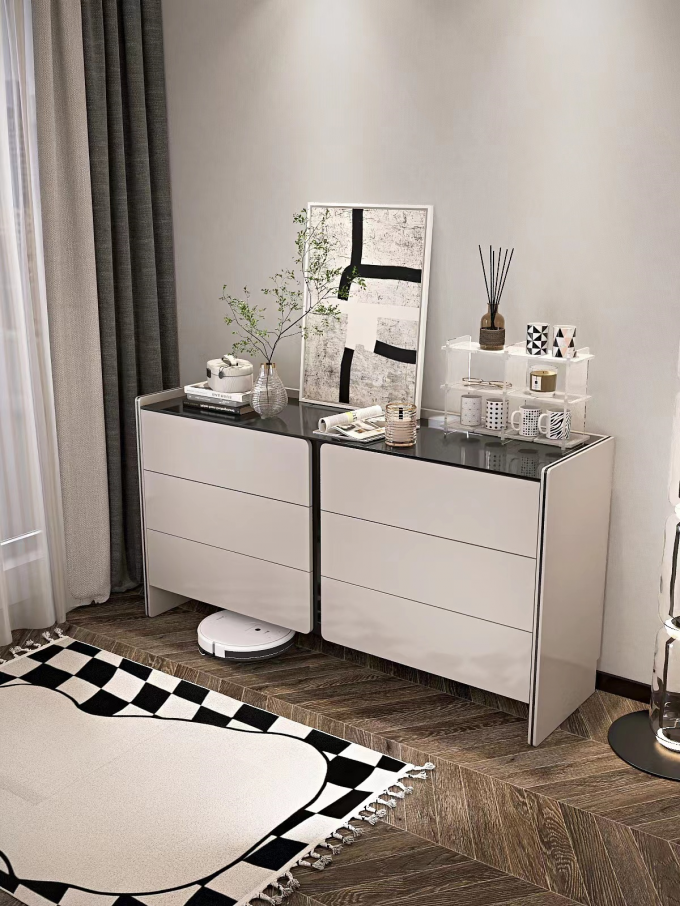 Hotel Modern Dressing Table Storage Bin Cabinet  Makeup Vanity Table 1
