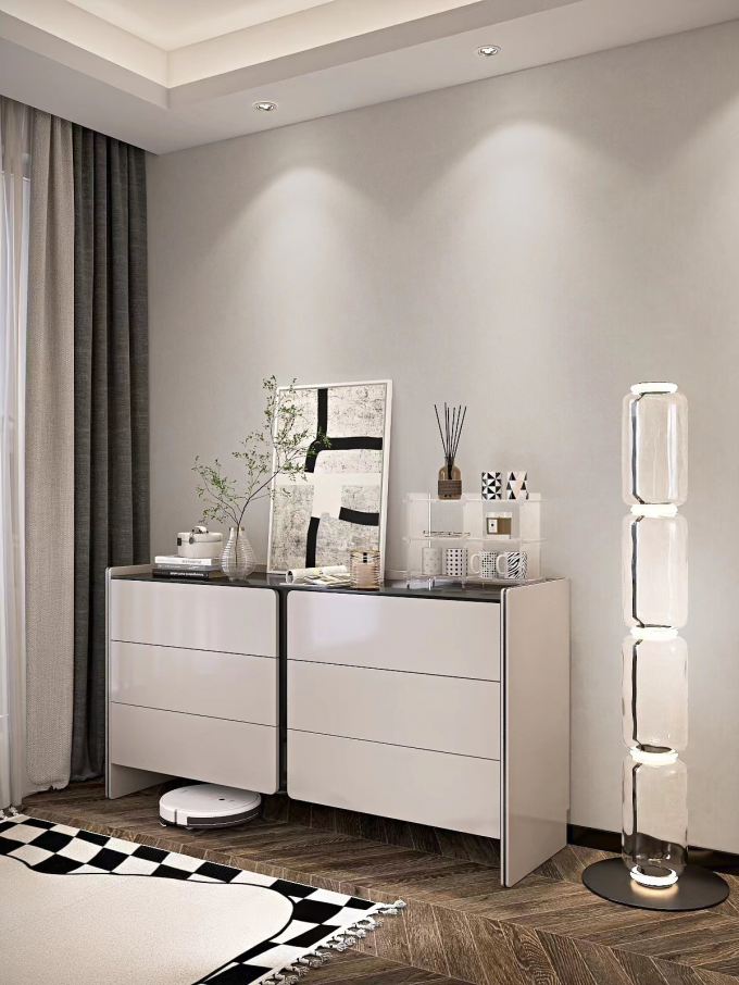 Hotel Modern Dressing Table Storage Bin Cabinet Makeup Vanity Table 2