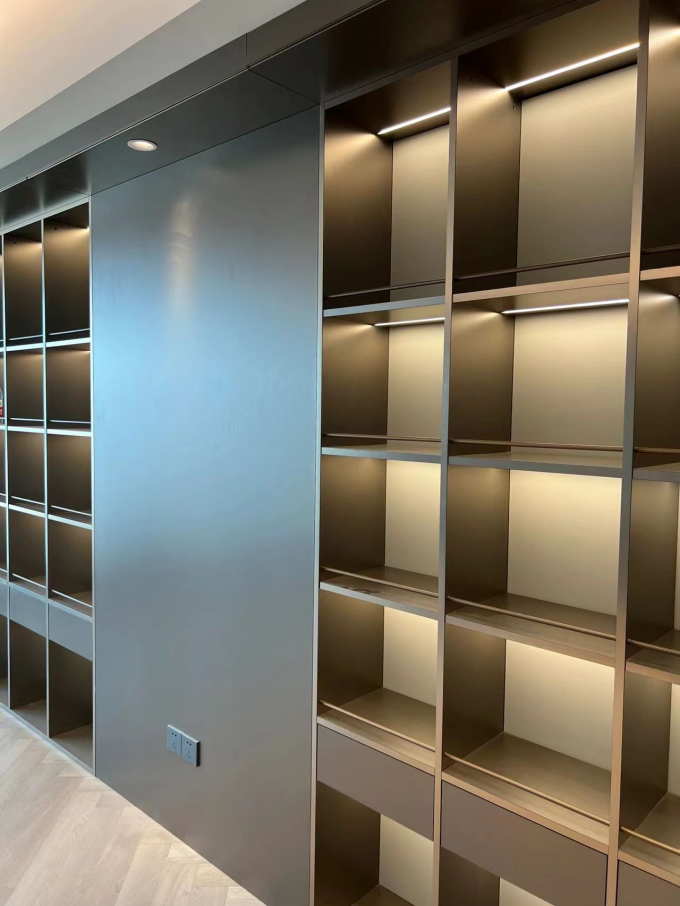 Modern Stainless Steel Hotel Room Cabinets Custom Integrated Molding Hotel Room 1