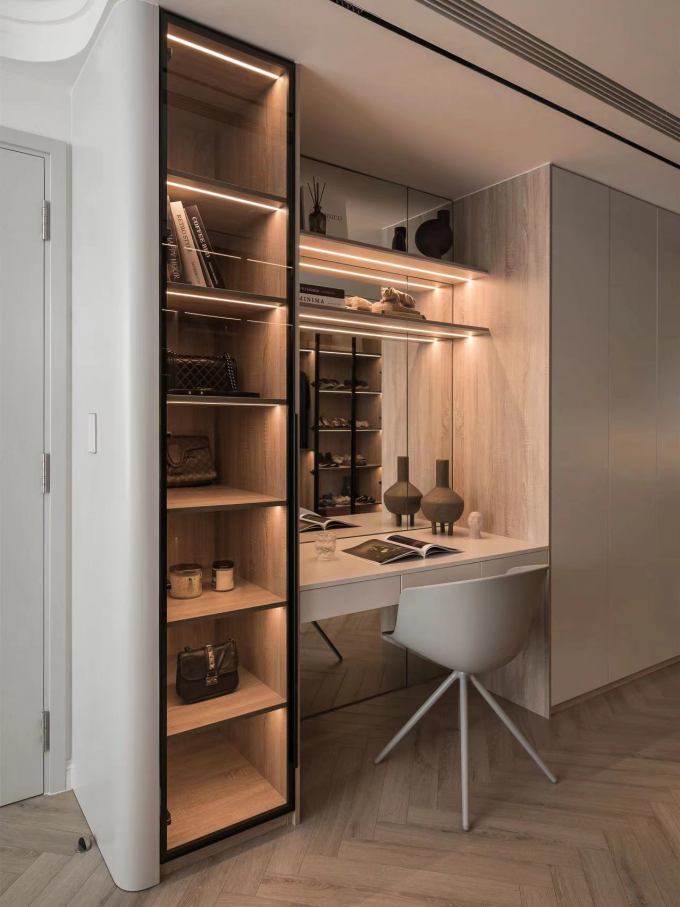 Luxury Wardrobe Hotel Room Cabinets Bedroom Dressing  Cabinet Integrated 1