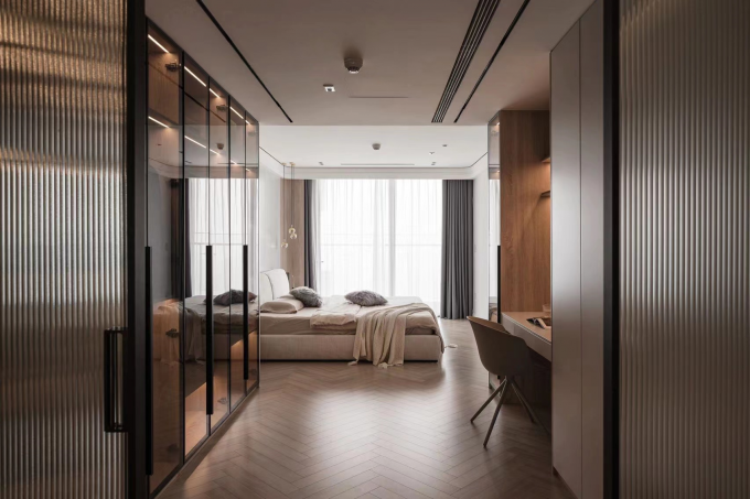 Luxury Wardrobe Hotel Room Cabinets Bedroom Dressing Cabinet Integrated 3