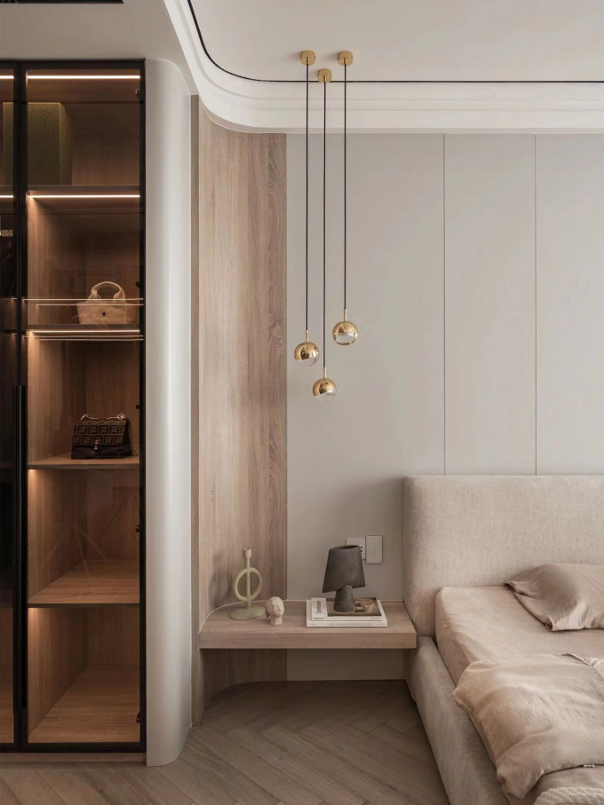 Luxury Wardrobe Hotel Room Cabinets Bedroom Dressing Cabinet Integrated 4