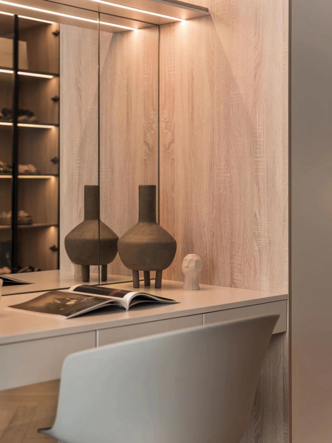 Luxury Wardrobe Hotel Room Cabinets Bedroom Dressing Cabinet Integrated 6