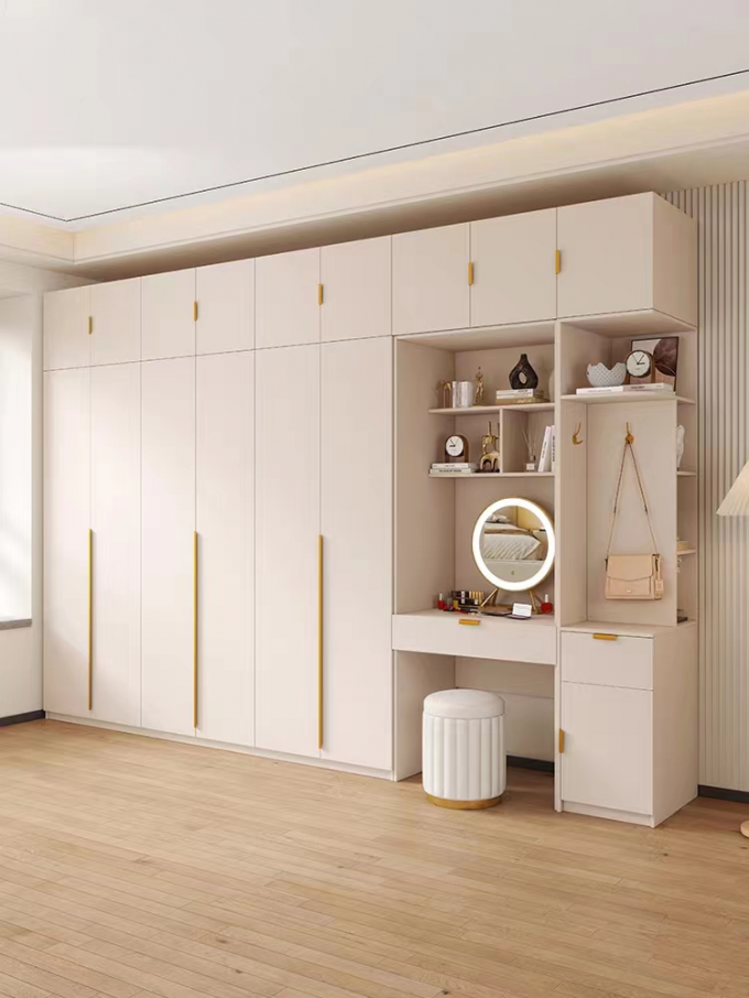 Sliding Door Wardrobe One Door Storage Cabinet Hotel Bedroom Furniture 2