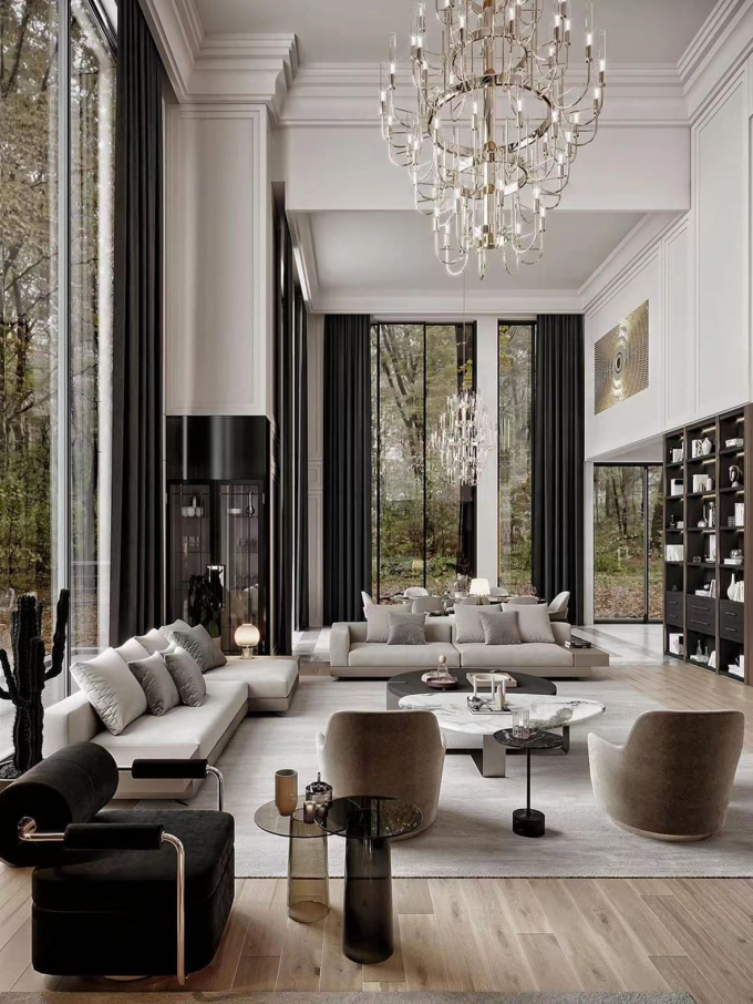 Shaped Curved Minimalist Hotel Lobby Furniture Linen Sectional Sofa 0