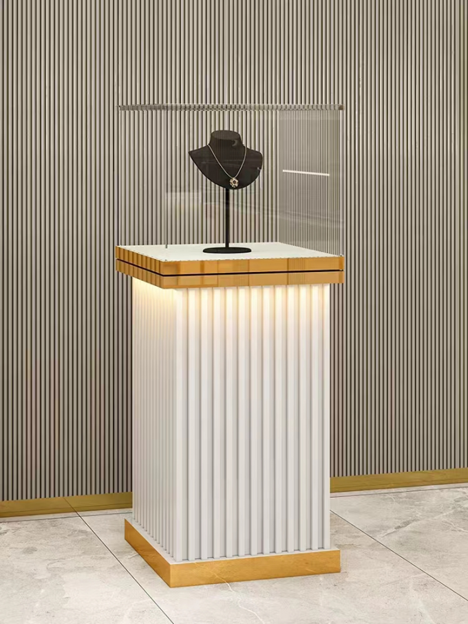 MDF Luxury Display Cabinets Cabinets Window Luxury Jewelry Display Cases 3