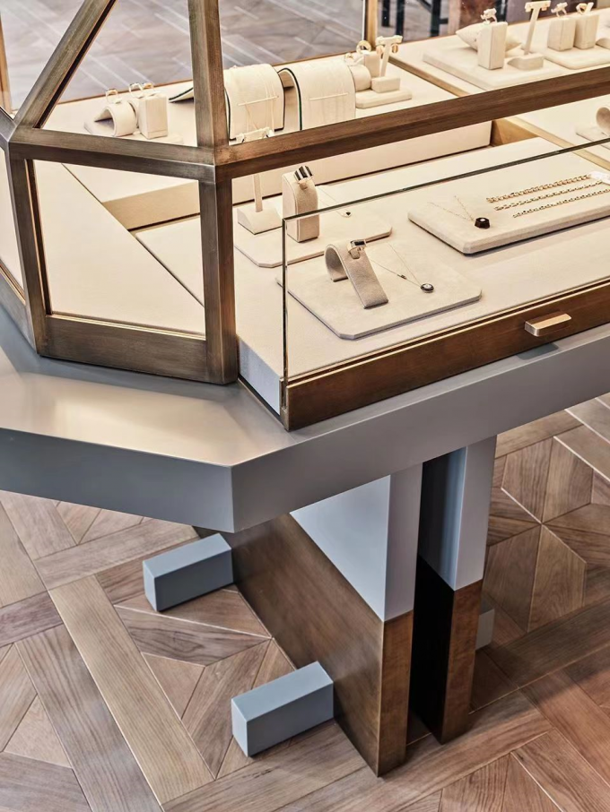 Anti Rust Luxury Display Cabinets Hardware Mall High End Display Cabinets 2