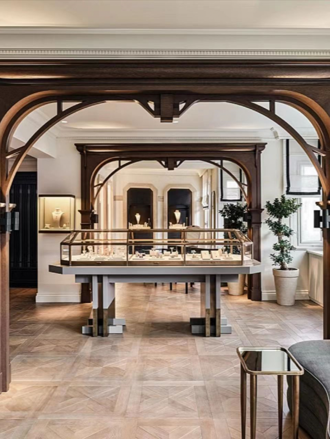 Anti Rust Luxury Display Cabinets Hardware Mall High End Display Cabinets 3