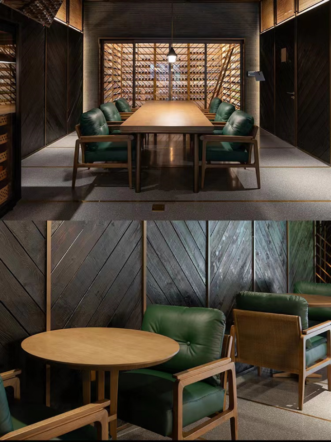 Solid Wood Modern Restaurant Chair Backrest Fabric Upholstered Dining Chair 1