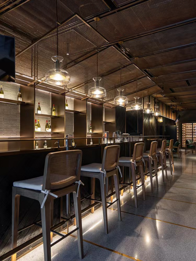 Solid Wood Modern Restaurant Chair Backrest Fabric Upholstered Dining Chair 2