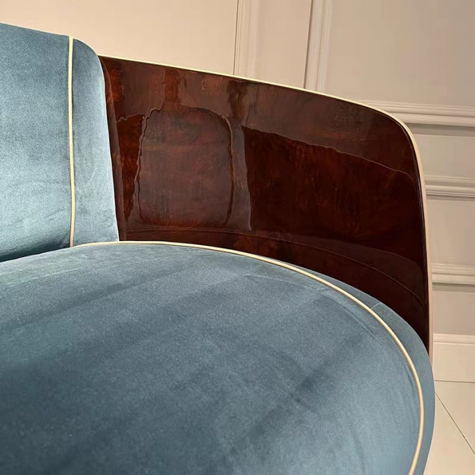 Fuchsia Creative Luxury Velvet Sofa Chair Gold Stainless Steel Armchair Custom 3