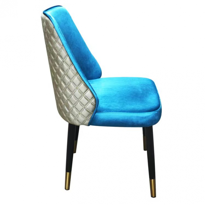 Custom Leather Solo Sofa Chair Four Feet Hotel Restaurant 5