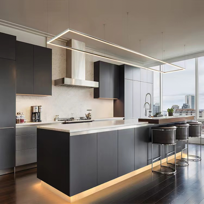 Complete Modern Hotel Kitchen Cabinet Set Custom Multiple 2