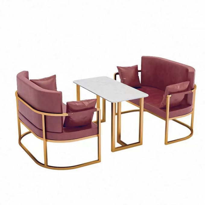 Metal Frame Commercial Cafe Table And Chairs 0