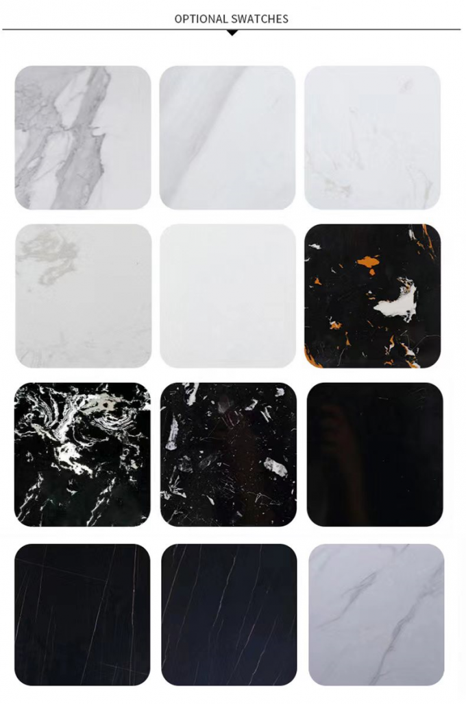 Marble Oval Hotel Room Cabinets Hollowed Out Metal TV End Table Media Cabinet 2