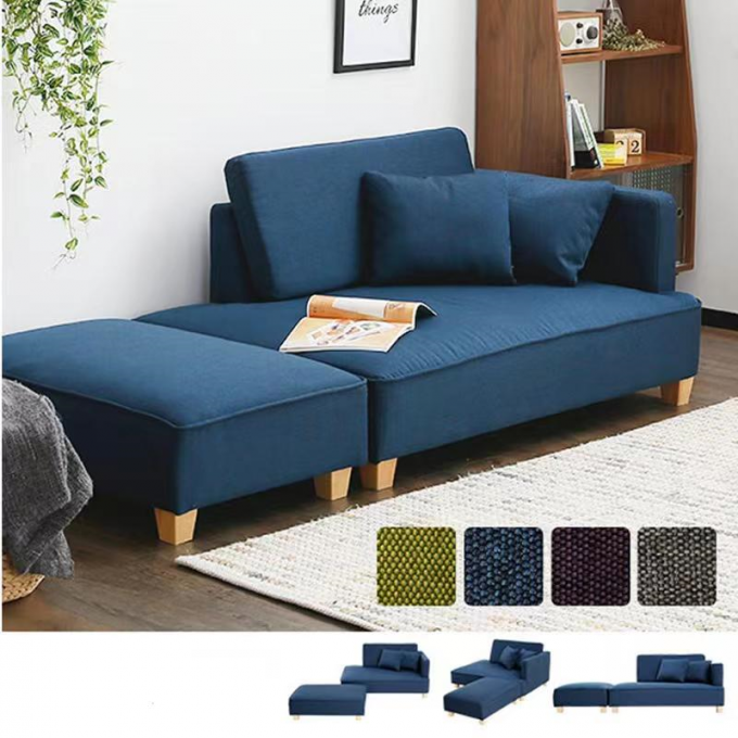 1.9m Upholstery Fabric Custom Sofa Bed Lounge Bedroom Living Room Balcony 0