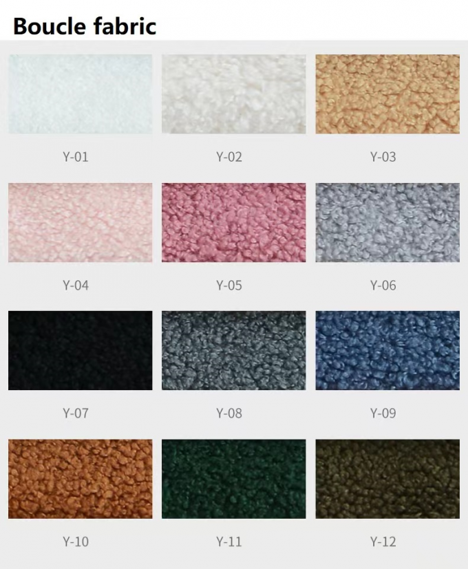 Teddy Hotel Lobby Furniture Fabric White Lamb Wool Sofa Modular Combination 3