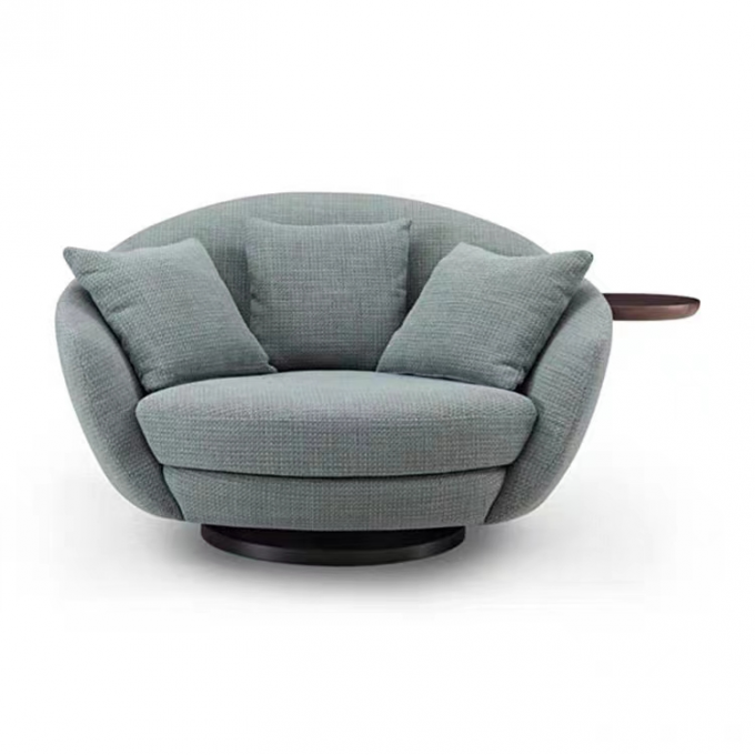 ODM OEM Villa Home Hotel Rotating Sofa Chair With Tray 1