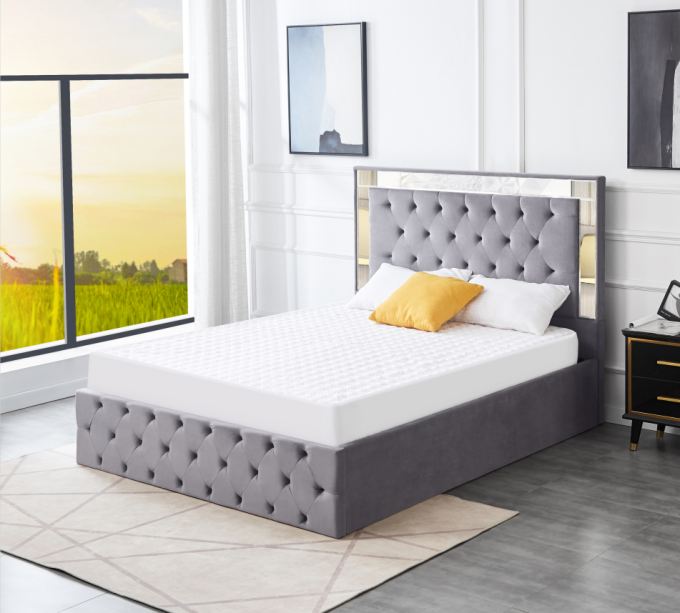 Modern Leather Luxury Bed Master Hotel Bedroom Double Bed 1.8 Bedroom King Bed 2