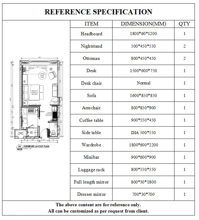 Custom Luxury Hotel Furniture Modern 5 Star Hotel Furniture 1