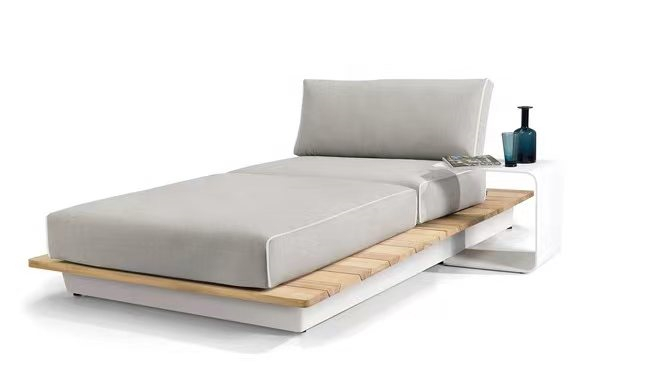 Outdoor Pool Sofa Bed Lounge Chairs Sofa Tanning Ledge Cushions Chaise 1