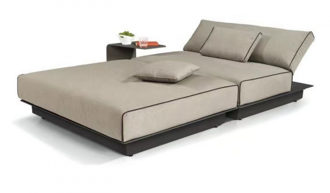 Outdoor Pool Sofa Bed Lounge Chairs Sofa Tanning Ledge Cushions Chaise 2