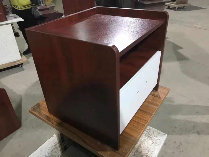 Custom Commercial Upholstered Storage Bed Solid Wood For Hotel Villa Home 1