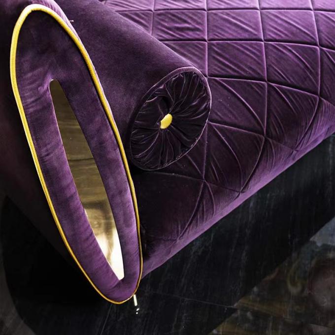 Velvet Haven Cozy Luxurious Lazy Sofa With Seating For Hotel Room 0